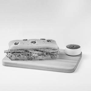 Chicken Patty Focaccia Sandwich