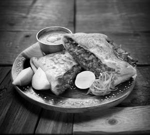 Mutton egg mughlai paratha