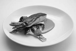 Fermented Chilli Glazed Pan Fried Salmon
