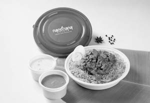 Bowl Nandhana Spl Chicken 555 Boneless Biryani