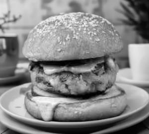 Indian style paneer burger