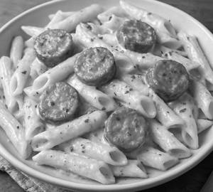 Sausage Pasta in Alfrado Sauce
