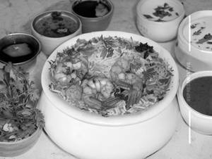 Special prawns biryani