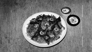 Prawns fry biryani