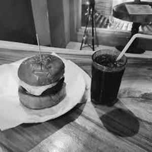 Aloo tikki burger [ cheese]+ Masala Colddrink