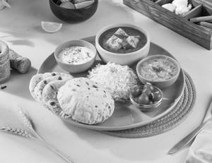 Sunday Paneer Curry - Feast Thali