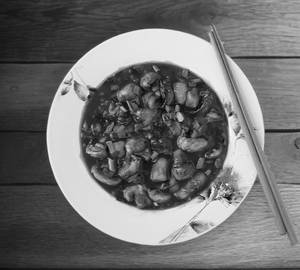 Mushroom manchurian semi gravy