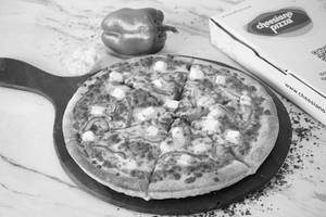 Spicy paneer and capsicum pizza