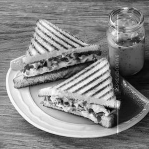 Chicken mustard mayo sandwich