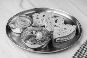 Aloo Do Pyaza With Roti Or Paratha Or Rice