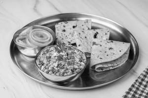 Paneer Bhurji With Roti Or Paratha Or Rice