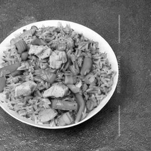 Triple Schezwan Rice Chicken