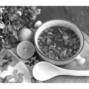 Lemon Coriander Soup [Serves 1]