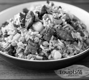 2 beef fried rice