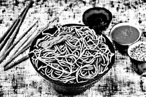 Burnt Garlic Noodle [Chicken]