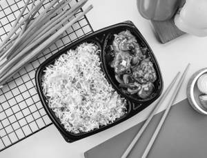 Egg Fried Rice With Chilli Chicken Combo (3pcs)