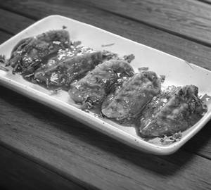 Pan Fry Chicken Momos Dry Gravy