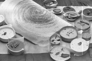 Cheese burst dosa