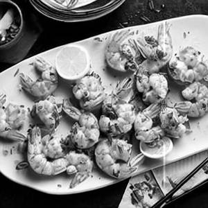 Butter garlic prawns