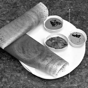 Paneer chilli spring dosa
