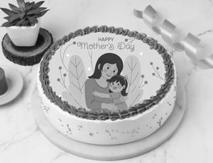 Mother's Day Special Alphonso Mango Photo Cake