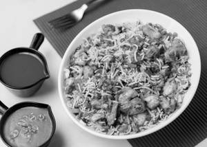 Crispy Chilli Chicken Coriander Rice