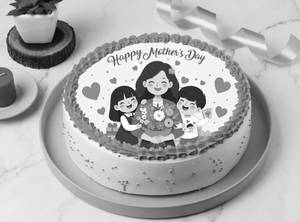 Mother's Day Special Butterscotch Photo Cake