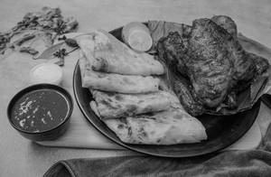 Grill Chicken Full + 4 Parotta+ Sherva