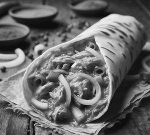 Double Makhni Soya Chaap Roll
