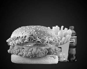 Fried Chicken Snacker Burger Combo
