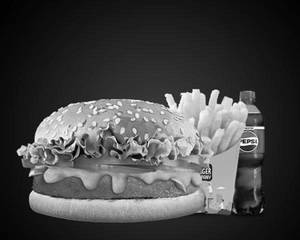 Butter Chicken Burger Combo
