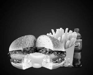 Veg Texas Volcano Burger Combo