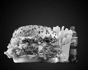 Mr. Crunchos Chicken Burger Combo