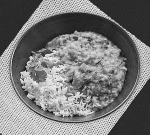 Muda Papu With Tomato Pickle White Rice +Vodiyalu,Vupumirapakaya.