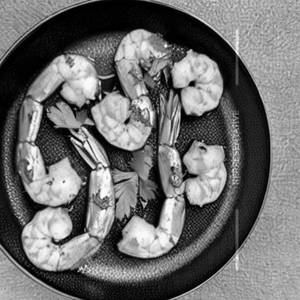 Garlic prawns [gravy]