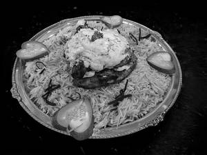 Full Creamy Alfaham (choice Of Herbs) + Mandi Rice