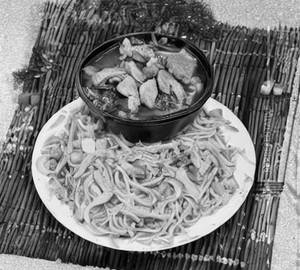 Chicken noodles