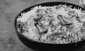 Mushroom biryani                     