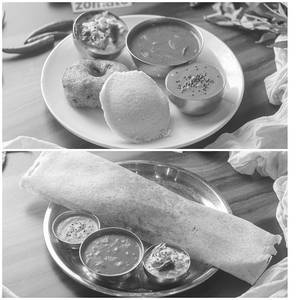 1 Masala Dosa+1 Idli+1 Vada