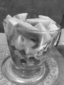 Chikoo With Ice Cream