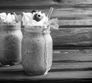 Blue berry milkshake
