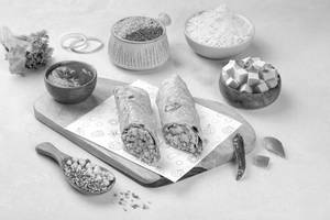 High Protein - Paneer Bhurji Roll.
