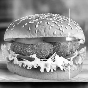 Chicken tikka burger