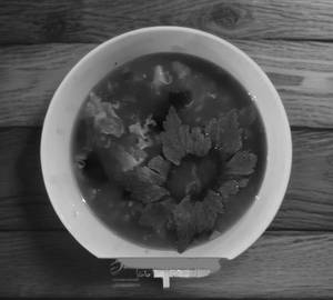 Beef hot and sour mushroom soup