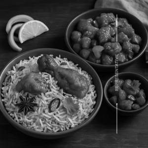 Plain Biryani 1/2kg + Chilli Chicken