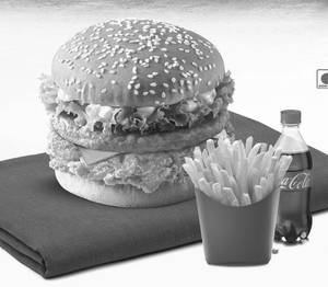 Chicken Tower Burger Combo (Fries+Coke)