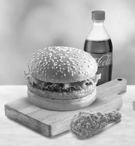 Grill Chicken Burger Combo ( 1Pc +Coke)