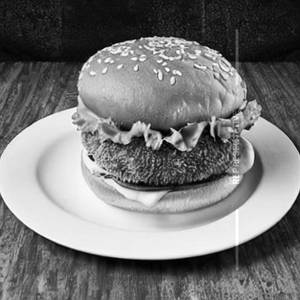 Crispy chicken burger