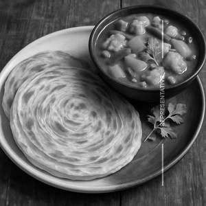 2 POROTTA +VEG CURRY                  