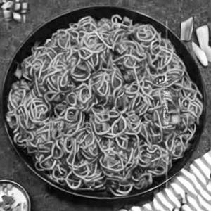 Bakra manchurian noodles